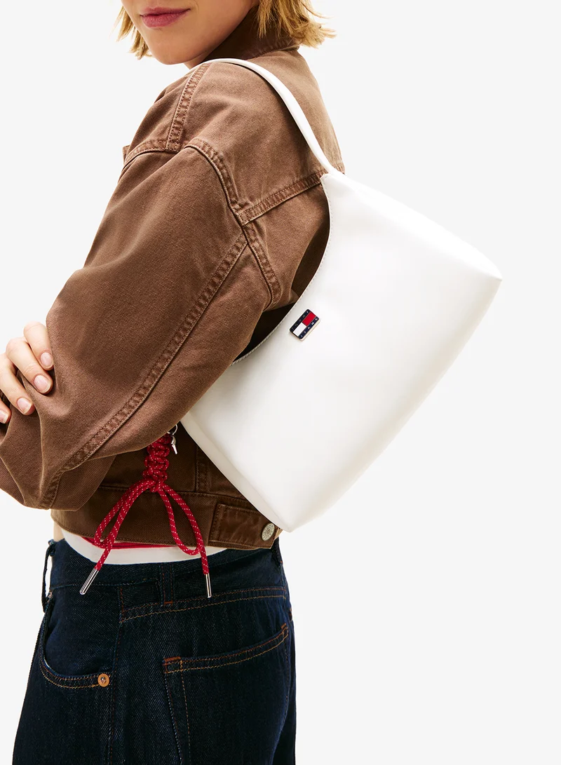 TOMMY JEANS Logo Charm Shoulder Bag